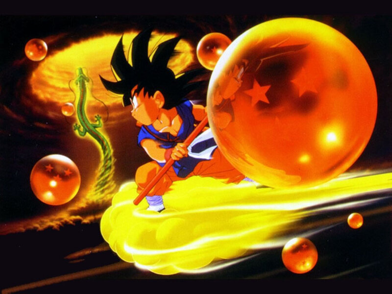 Goku on Flying Cloud