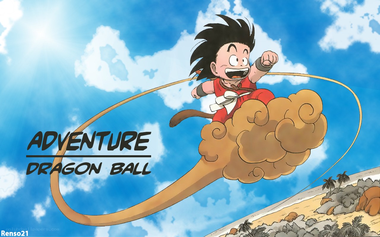 Goku on the Flying Cloud