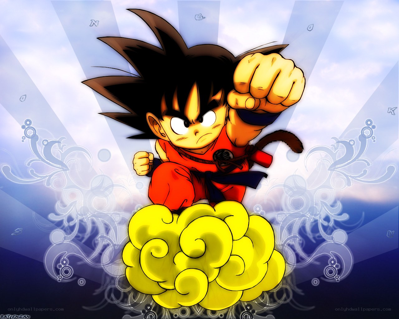 Goku on the Flying Nimbus