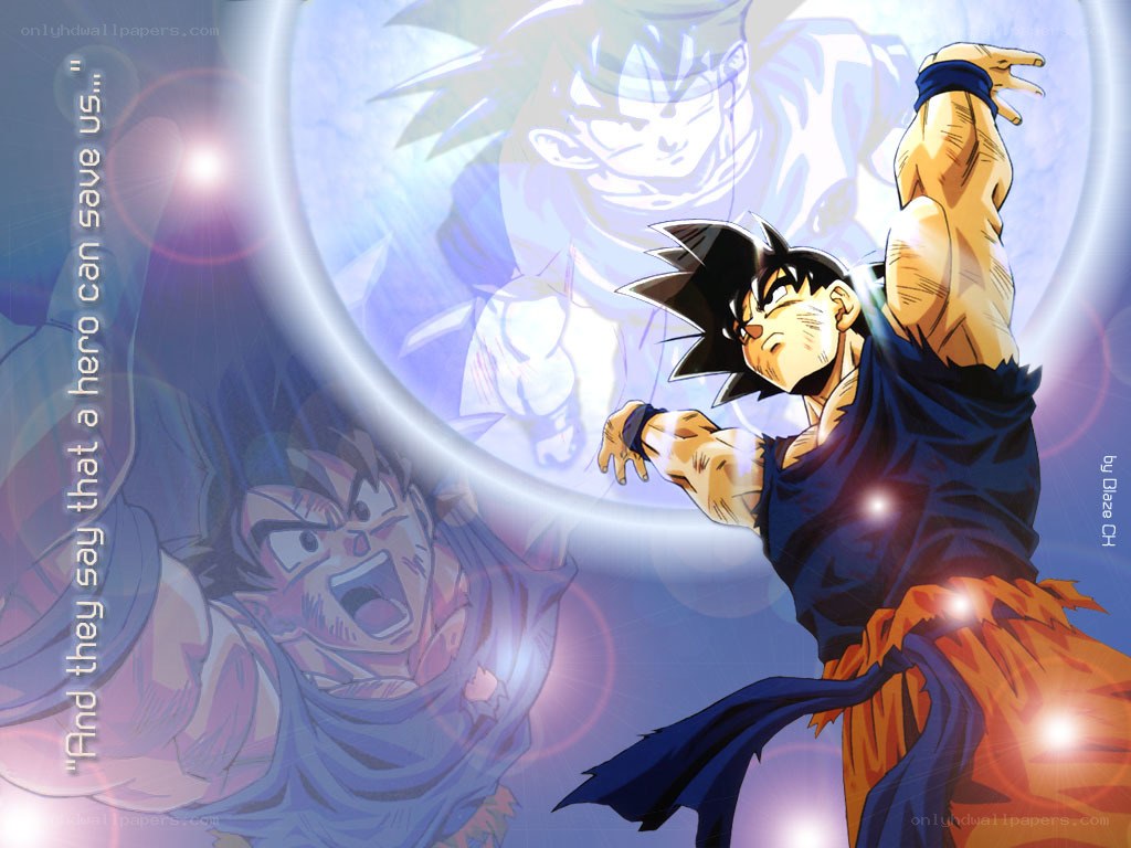 Goku powering up