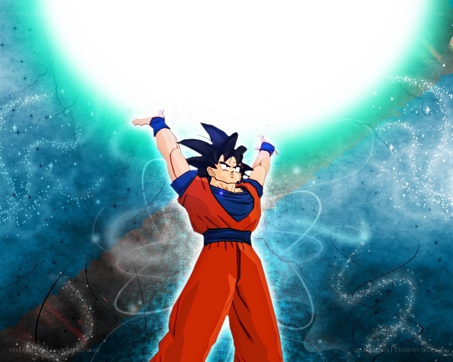 Goku powering up