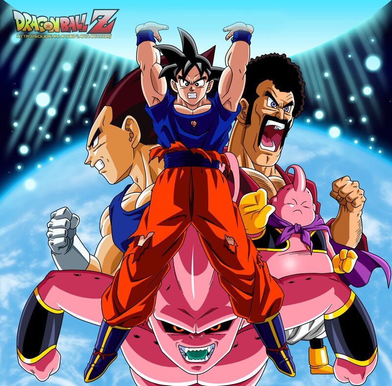Goku Riding Majin Buu