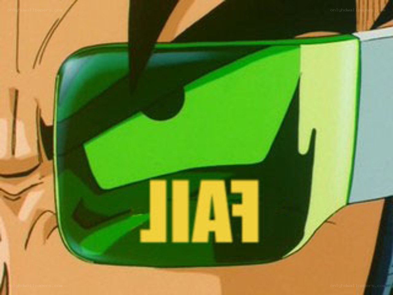 Goku's green sunglasses