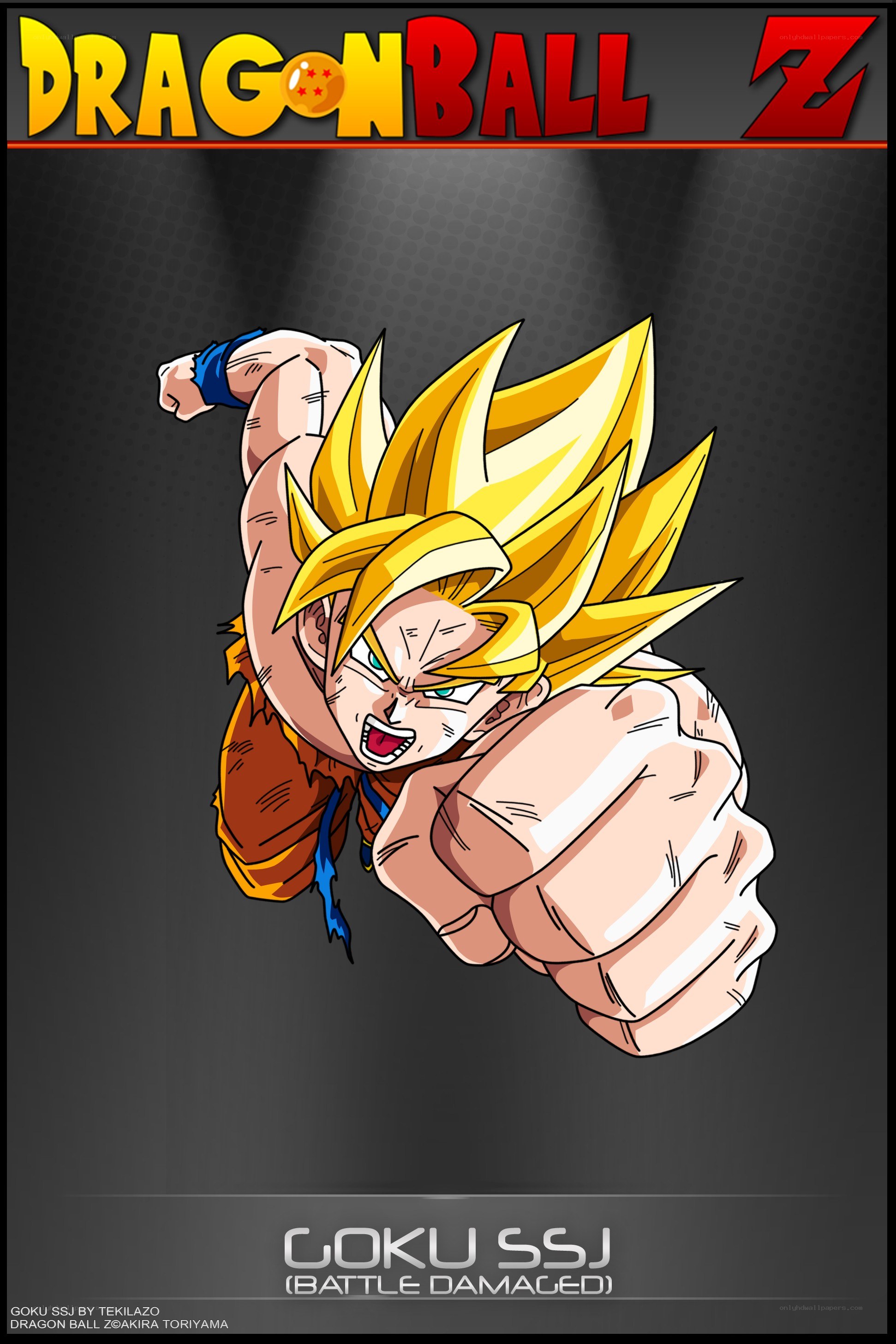 Goku SSJ battle damaged