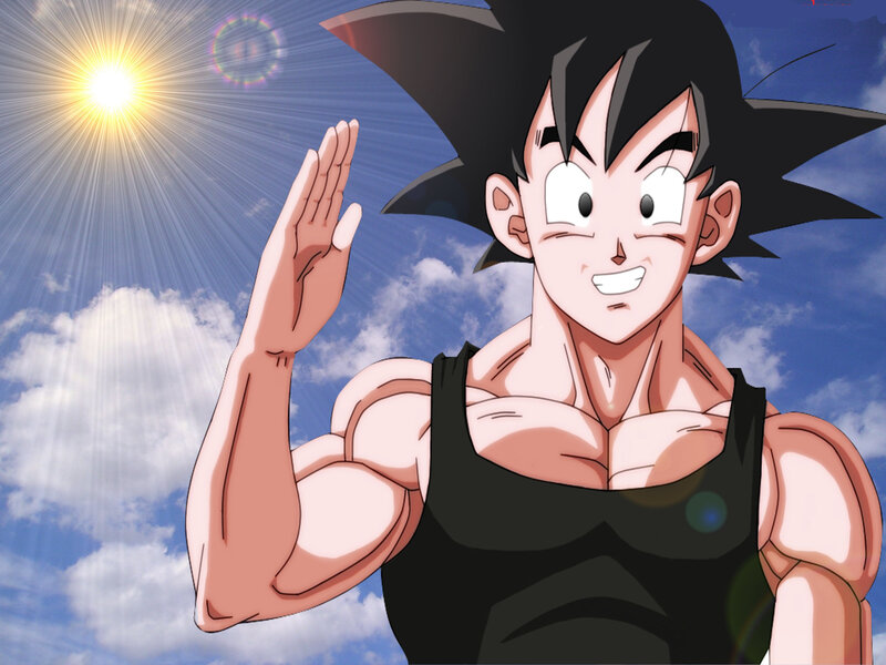 Goku under the sun