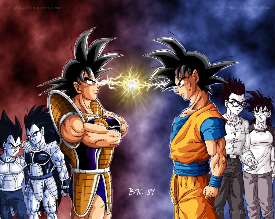 Goku vs. Goku battle