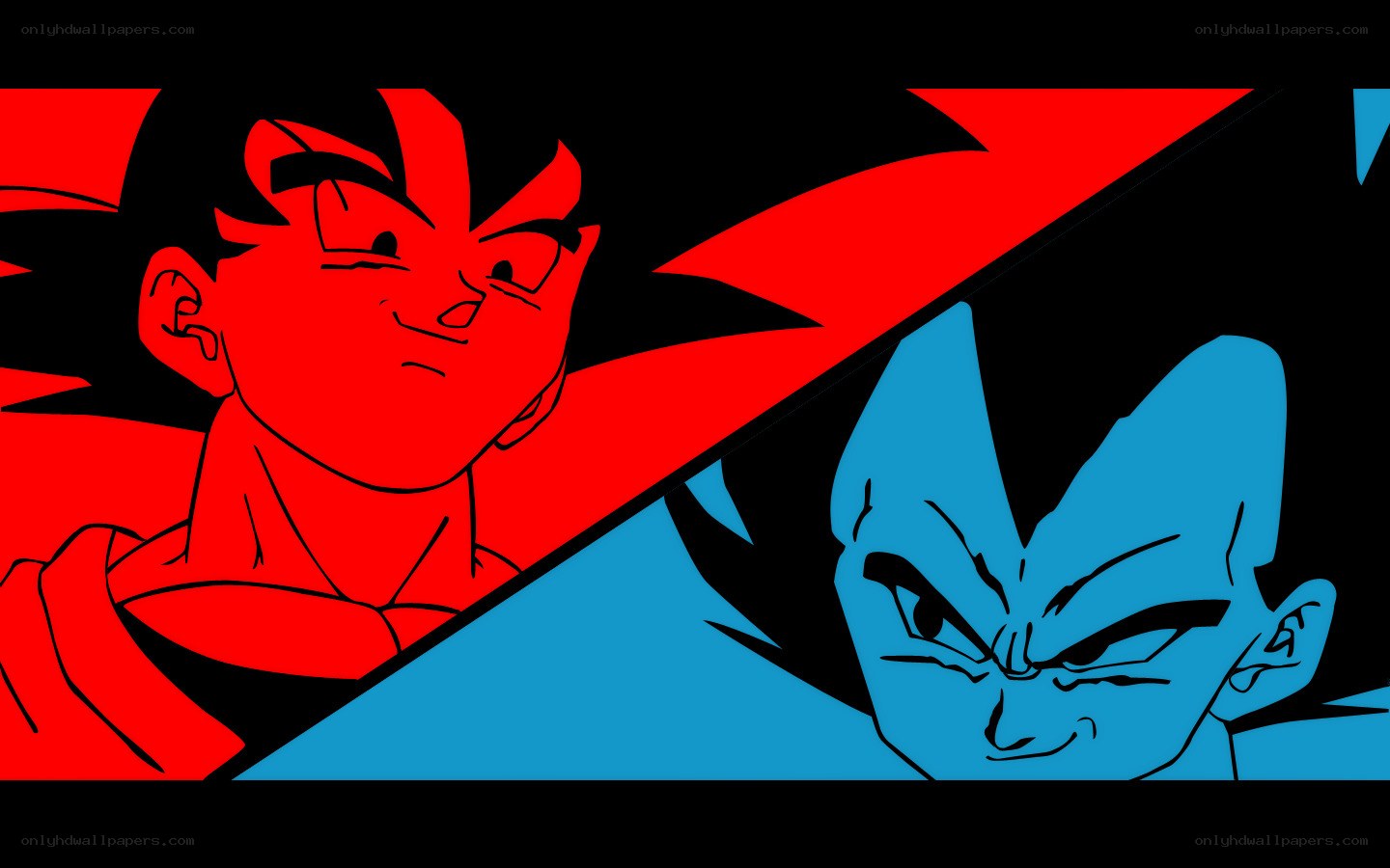 Goku vs Vegeta battle art
