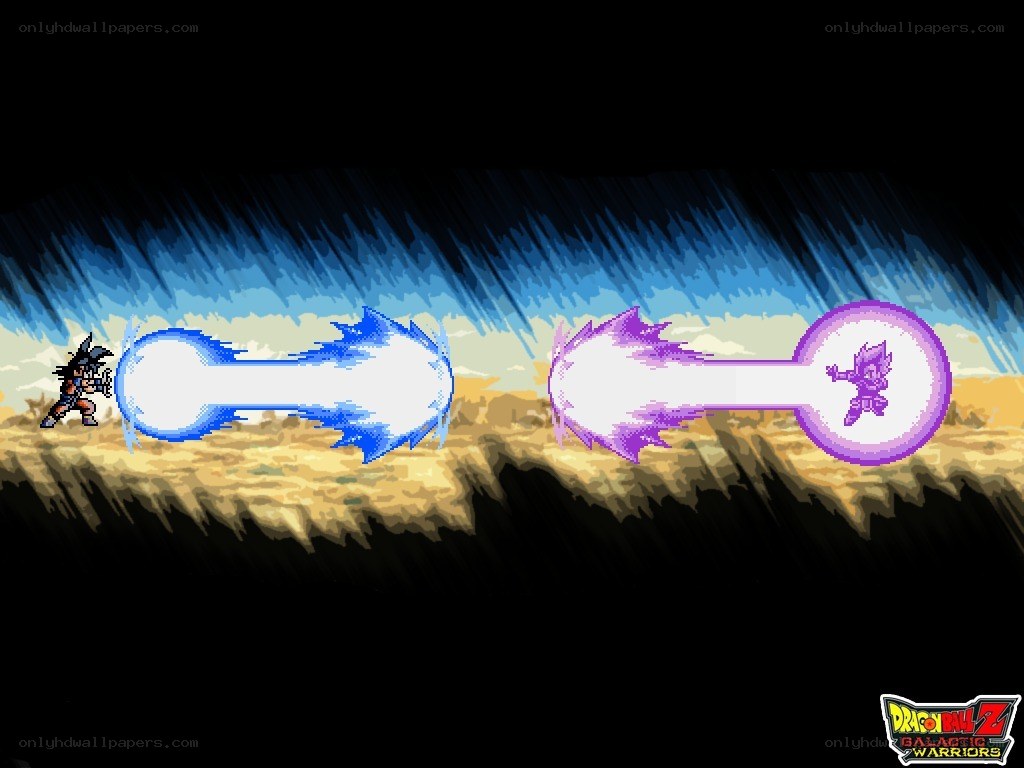 Goku vs Vegeta battle scene