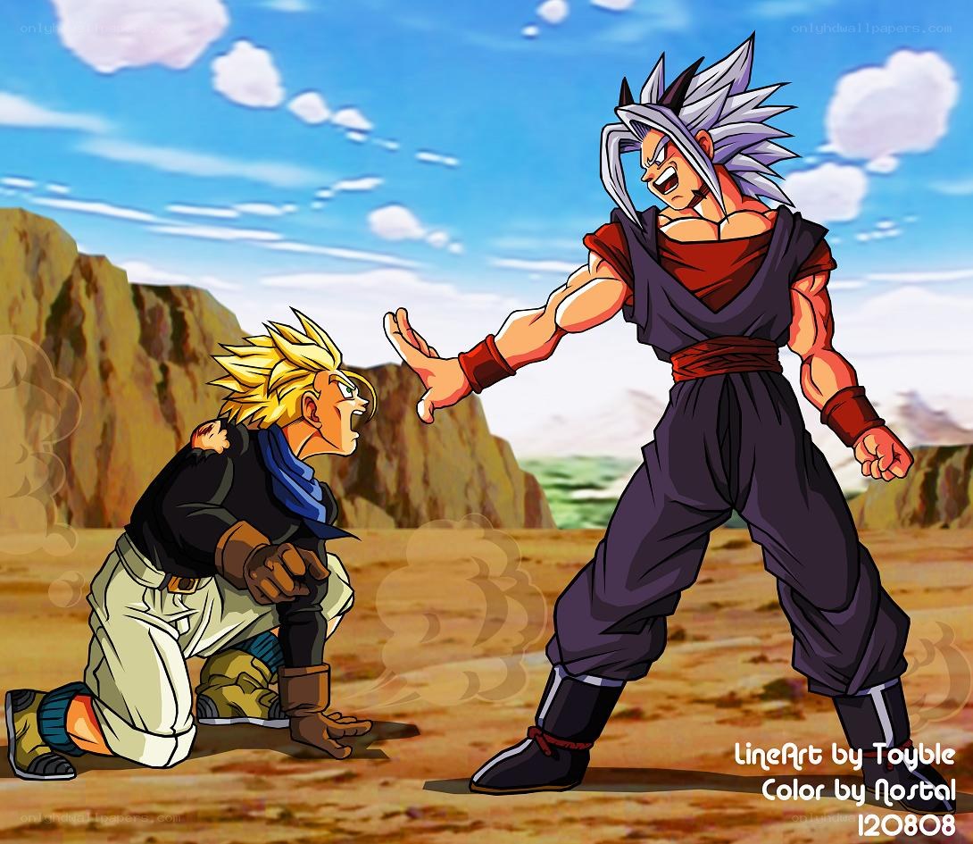 Goku vs. Vegeta battle