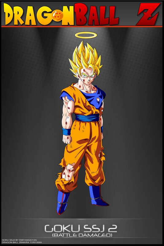 Goku with Battle Damage — Yellow