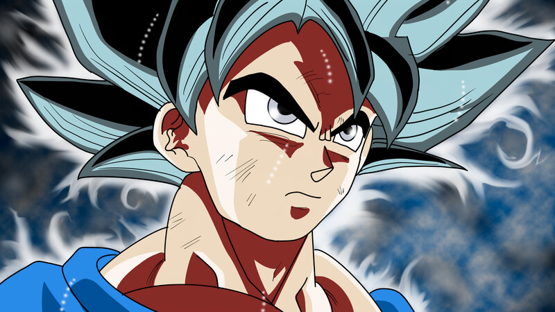 Goku with Blue Hair