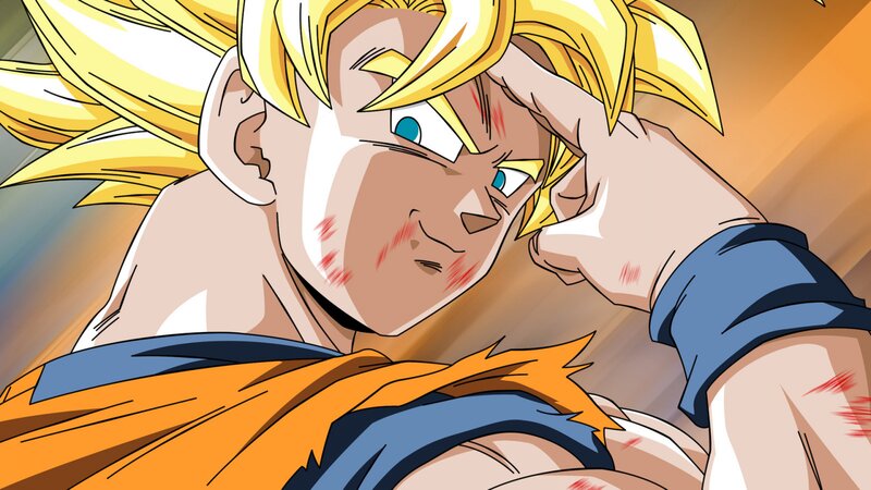 Goku with Spiky Hair — Yellow