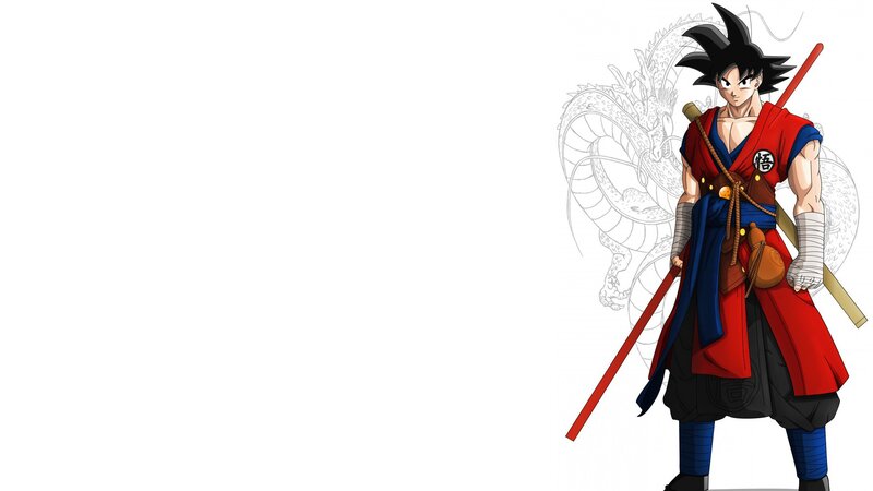 Goku with Staff — Red