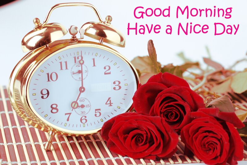 Gold Alarm Clock with Roses — Red, Calm