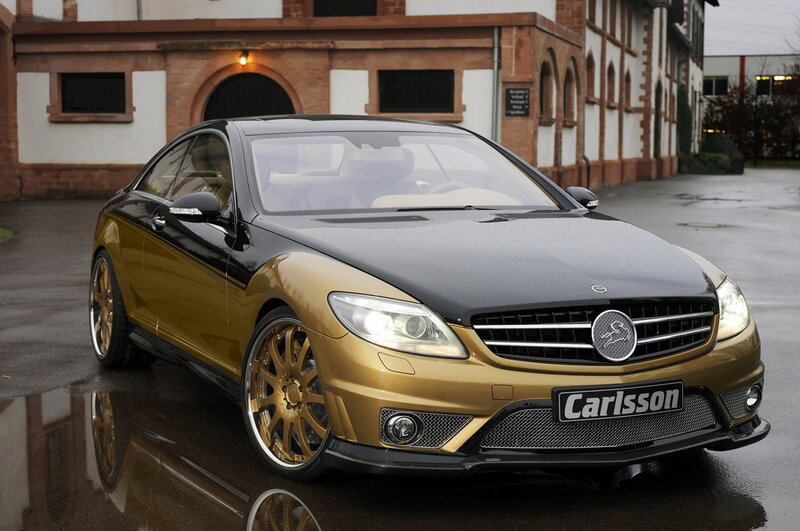 Gold and Black Car