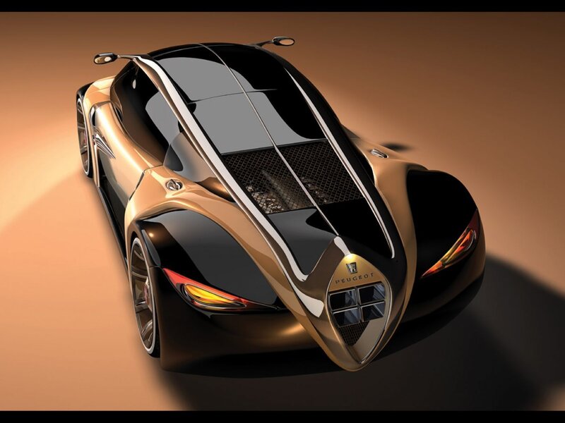 Gold and Black Concept Car — Dramatic