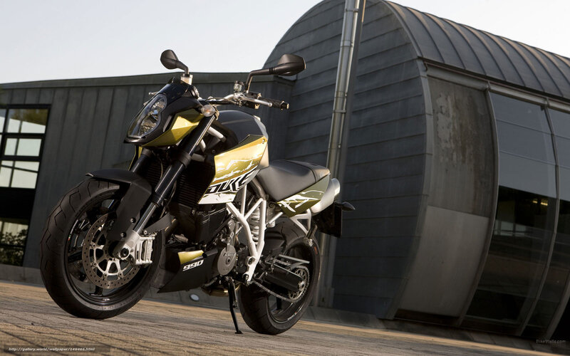 Gold and Black Motorcycle — Dramatic, Afternoon