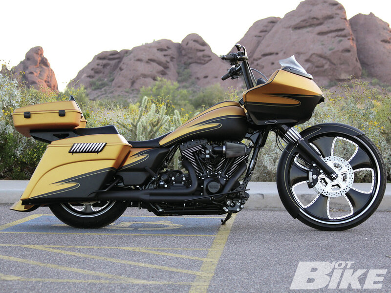 Gold and Black Motorcycle — Serene