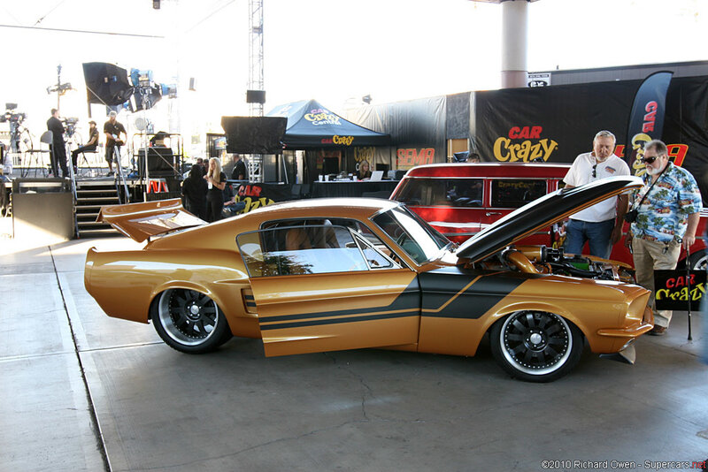 Gold and Black Muscle Car