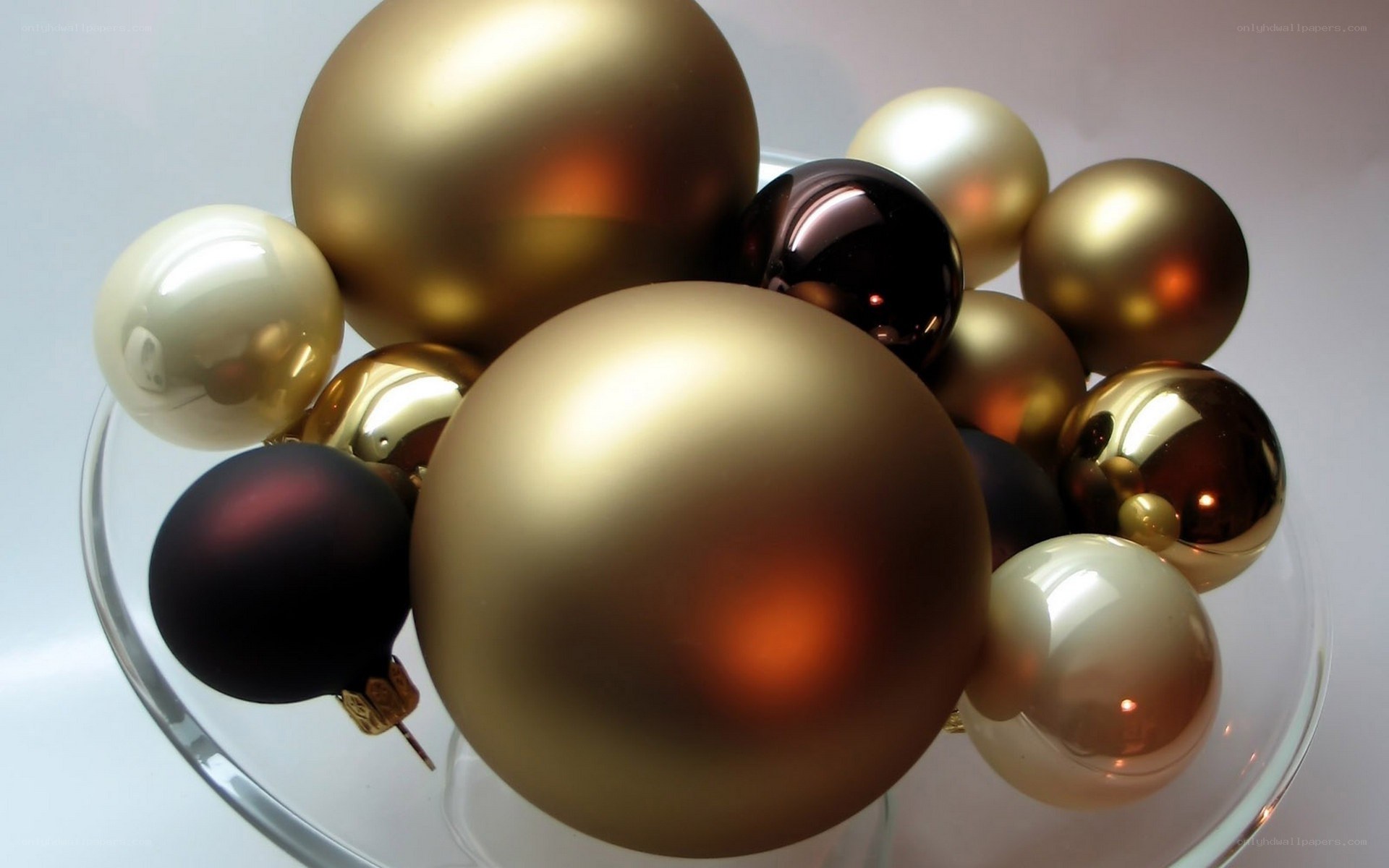 gold and black ornaments