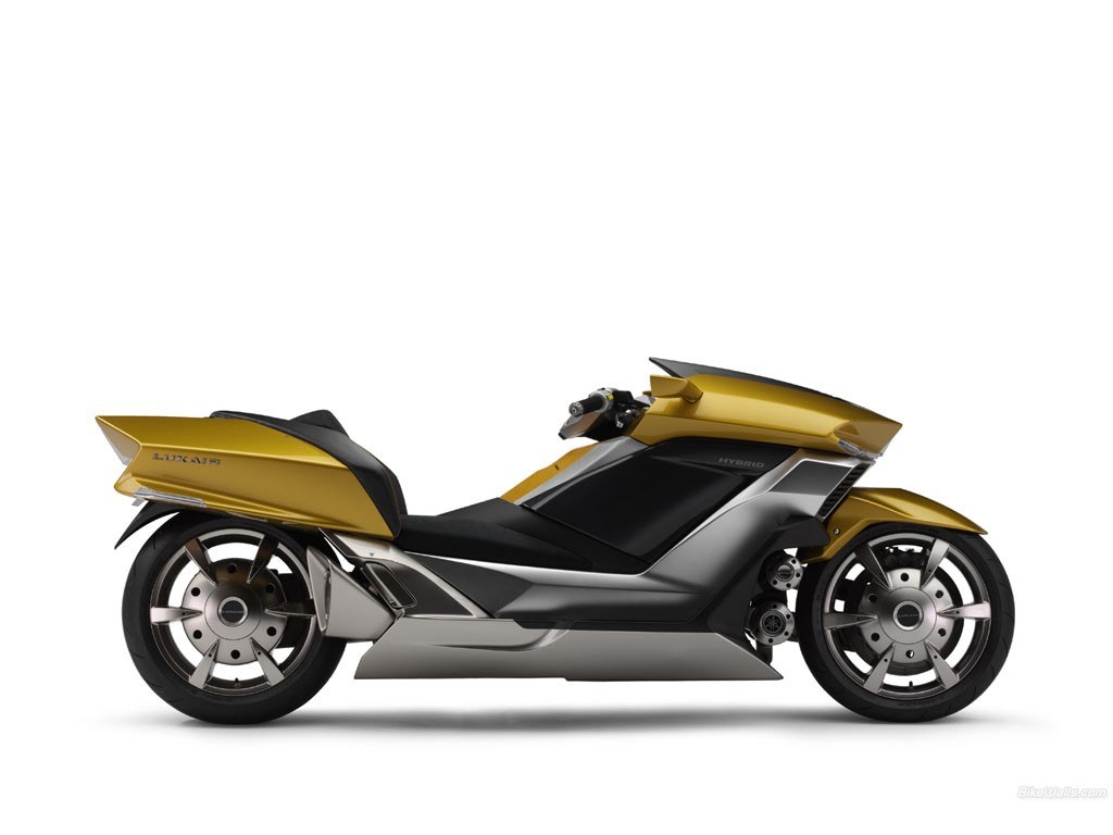 gold and black scooter