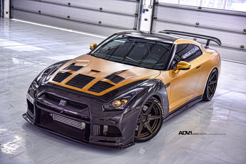 Gold and Black Sports Car