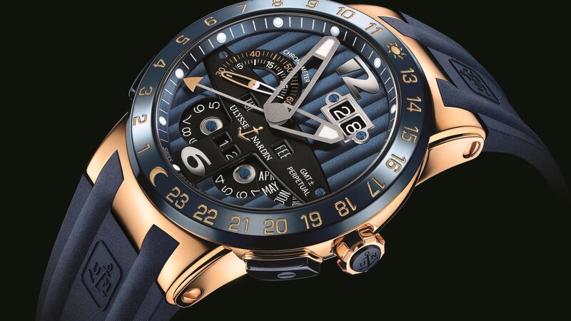 Gold and Blue Watch — Dramatic, Photograph
