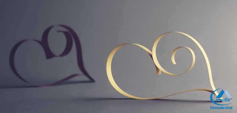 Gold and Purple Heart Shapes