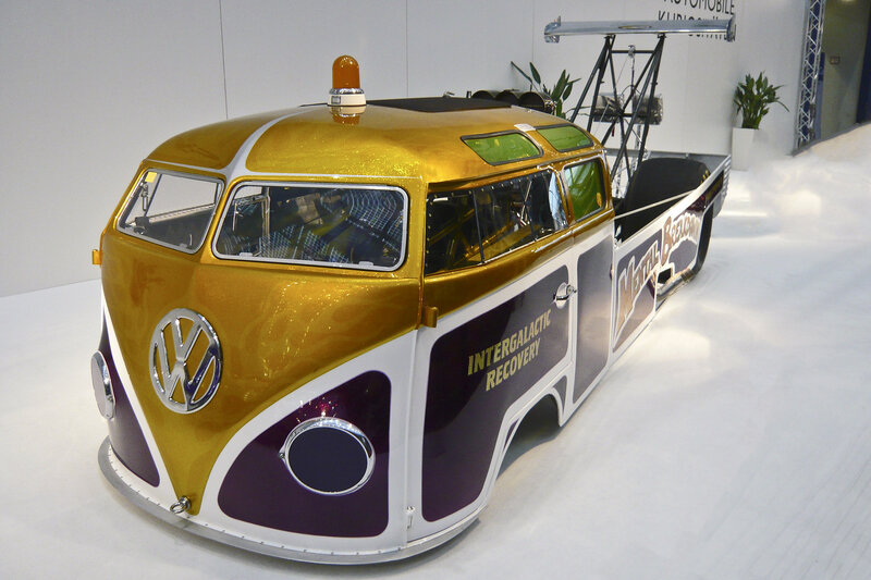 Gold and Purple Van