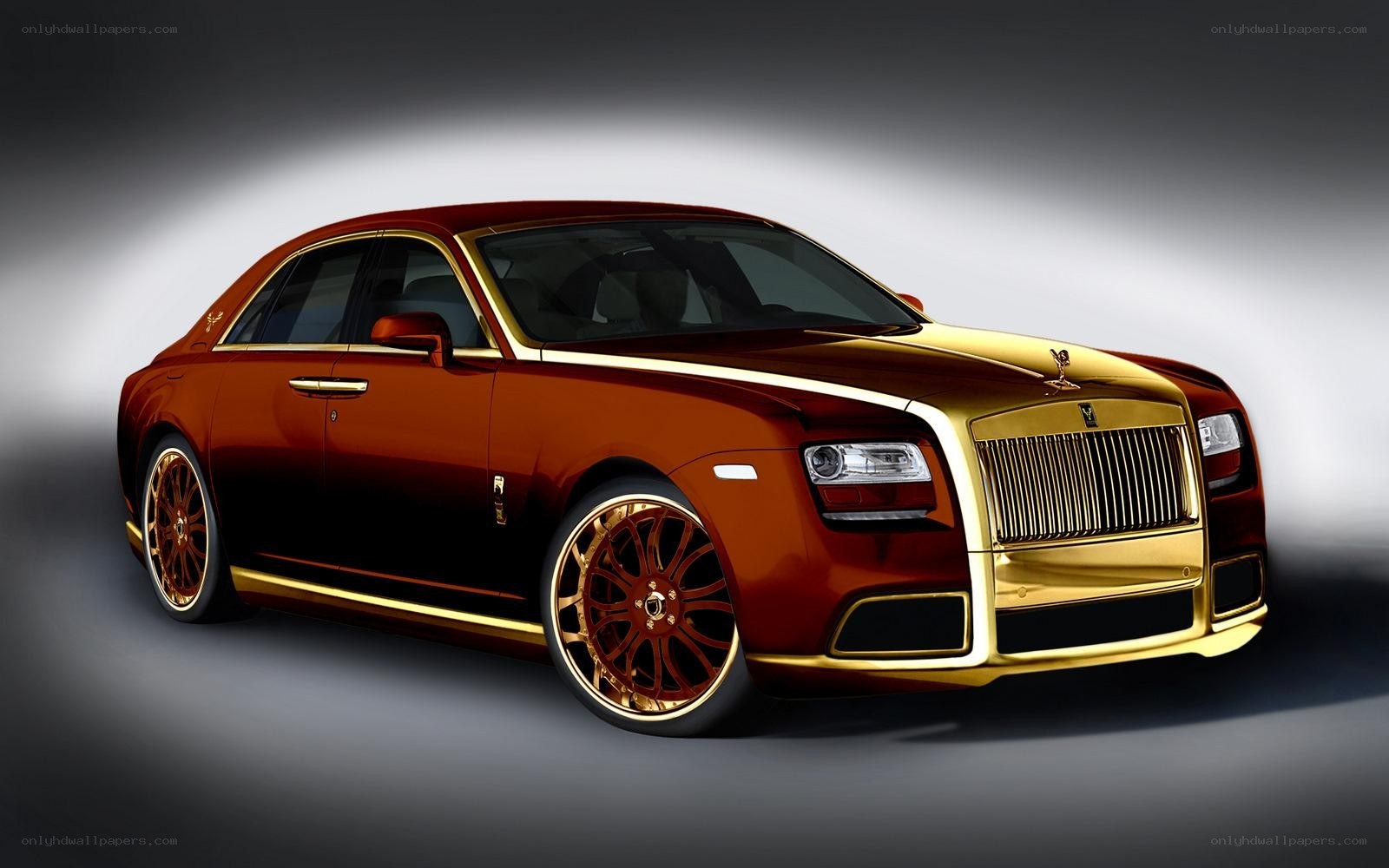 gold and red luxury car