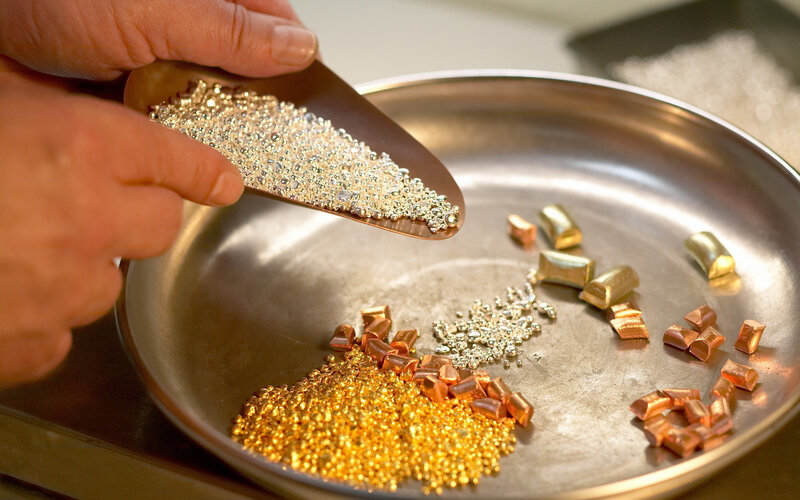 Gold and Silver Beads