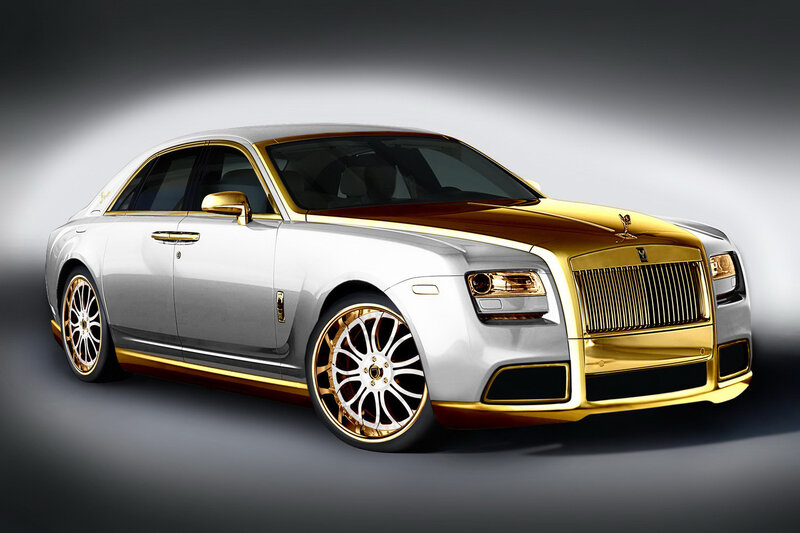 Gold and Silver Car