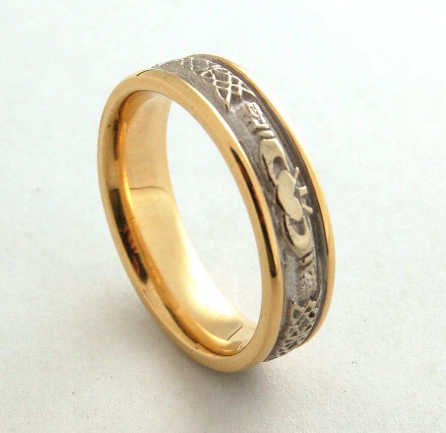 gold and silver ring