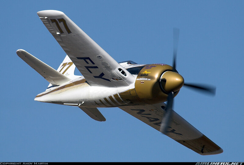 Gold and White Airplane
