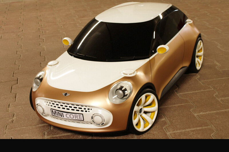 Gold and White Concept Car