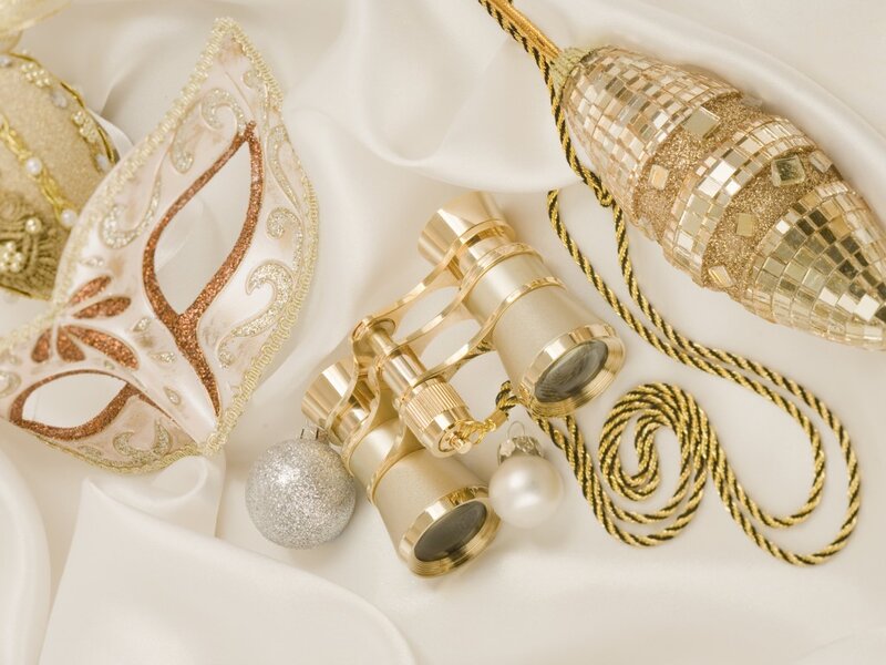 Gold and White Ornaments — Elegant
