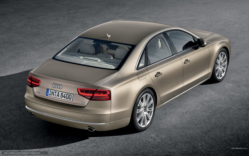 Gold Audi A8 Sedan — Dramatic
