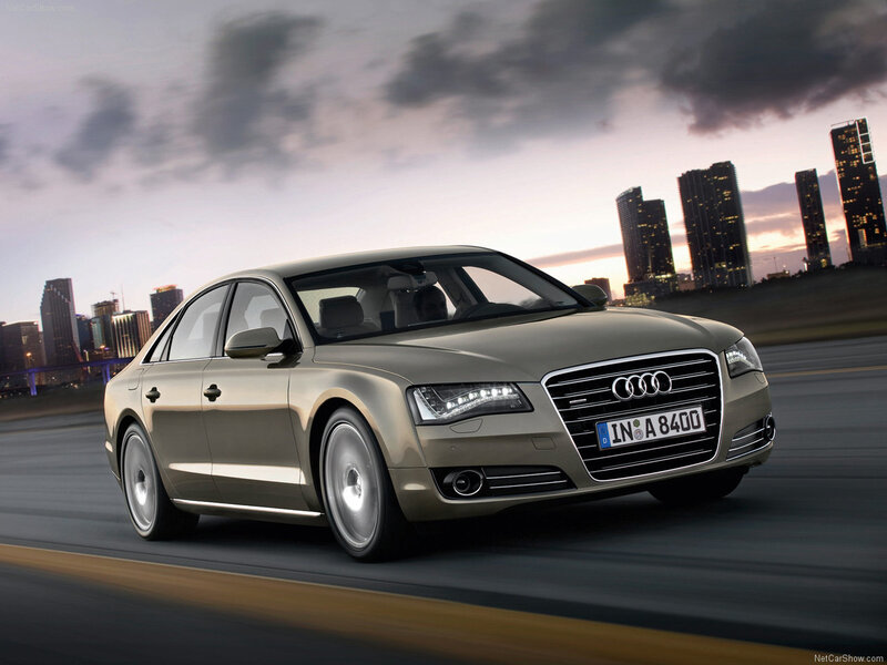 Gold Audi A8 Sedan — Dynamic