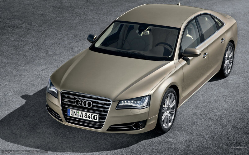 Gold Audi A8 Sedan — Neutral