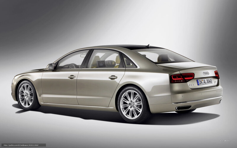 Gold Audi A8 Sedan — Silver, Neutral