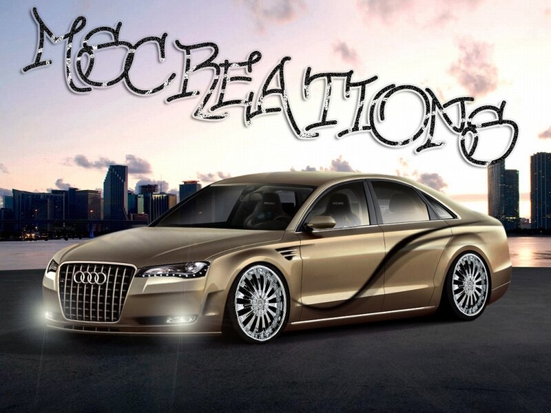Gold Audi Sedan