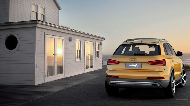 Gold Audi Suv