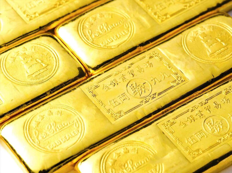 gold bars in a stack