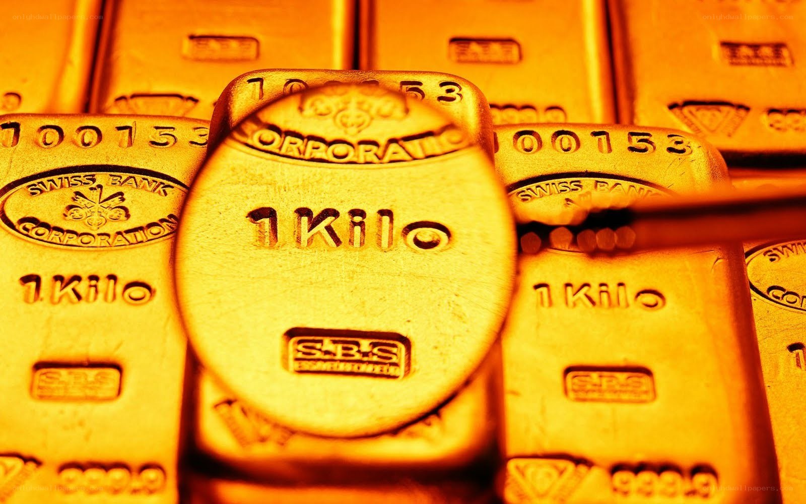 gold bars in a vault