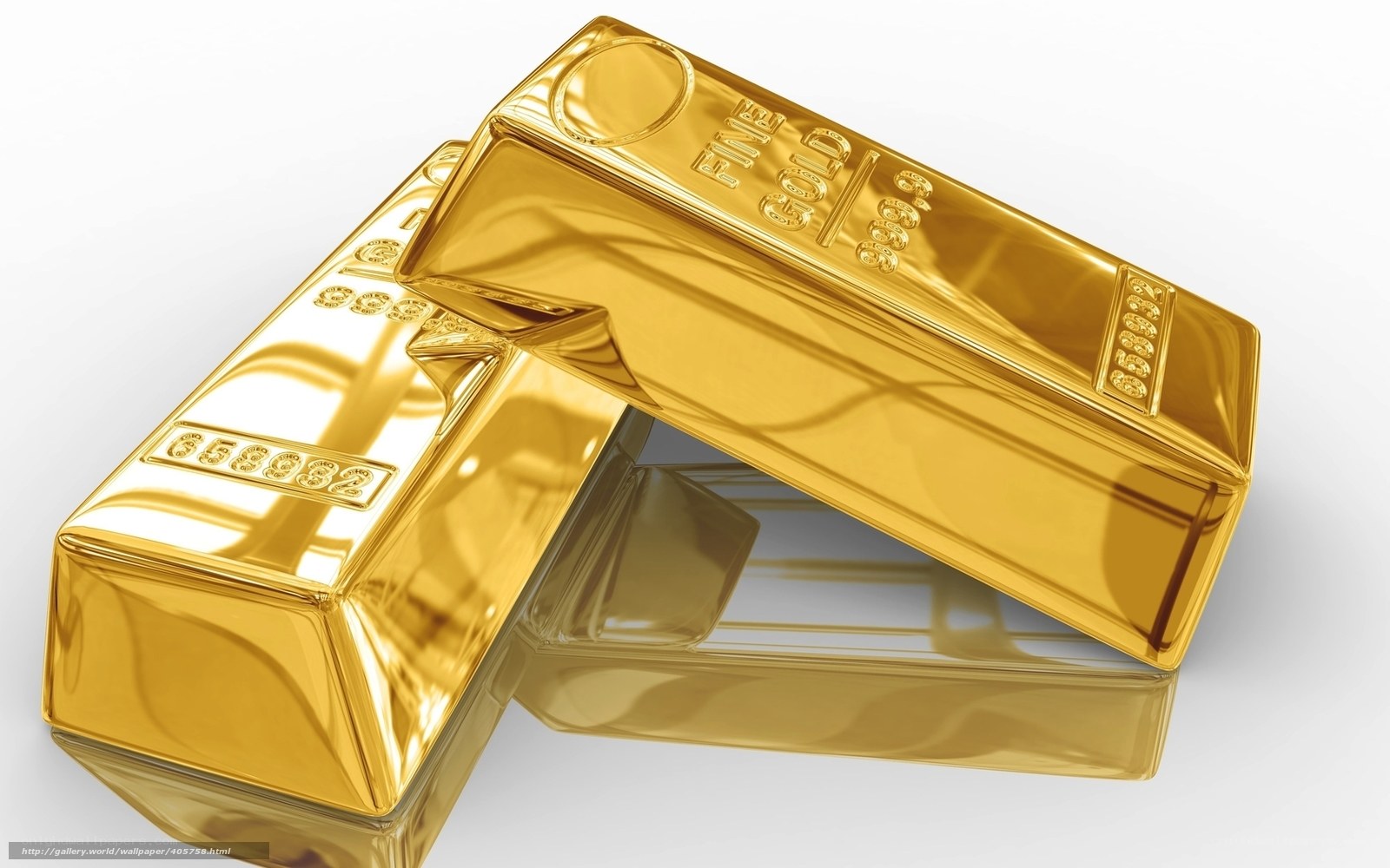 gold bars on white surface