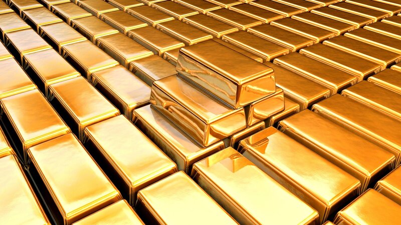 Gold Bars Stacked — Neutral, 3d Render, Stacks, Yellow