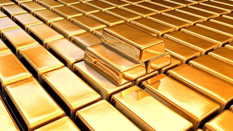 Gold Bars Stacked — Neutral