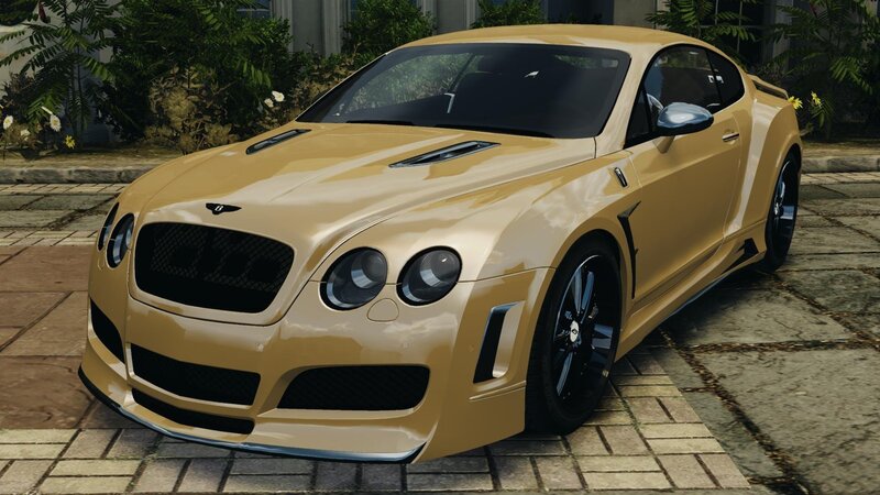 Gold Bentley Coupe — Calm, Afternoon