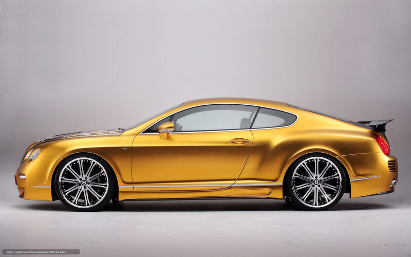 Gold Bentley Coupe — Neutral, Photograph