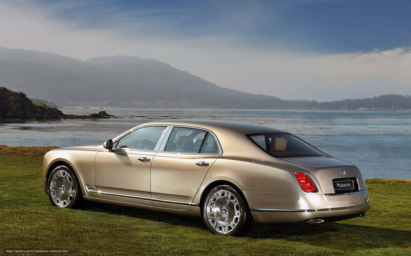 Gold Bentley Mulsanne — Serene, Afternoon, Photograph, Car, Grass